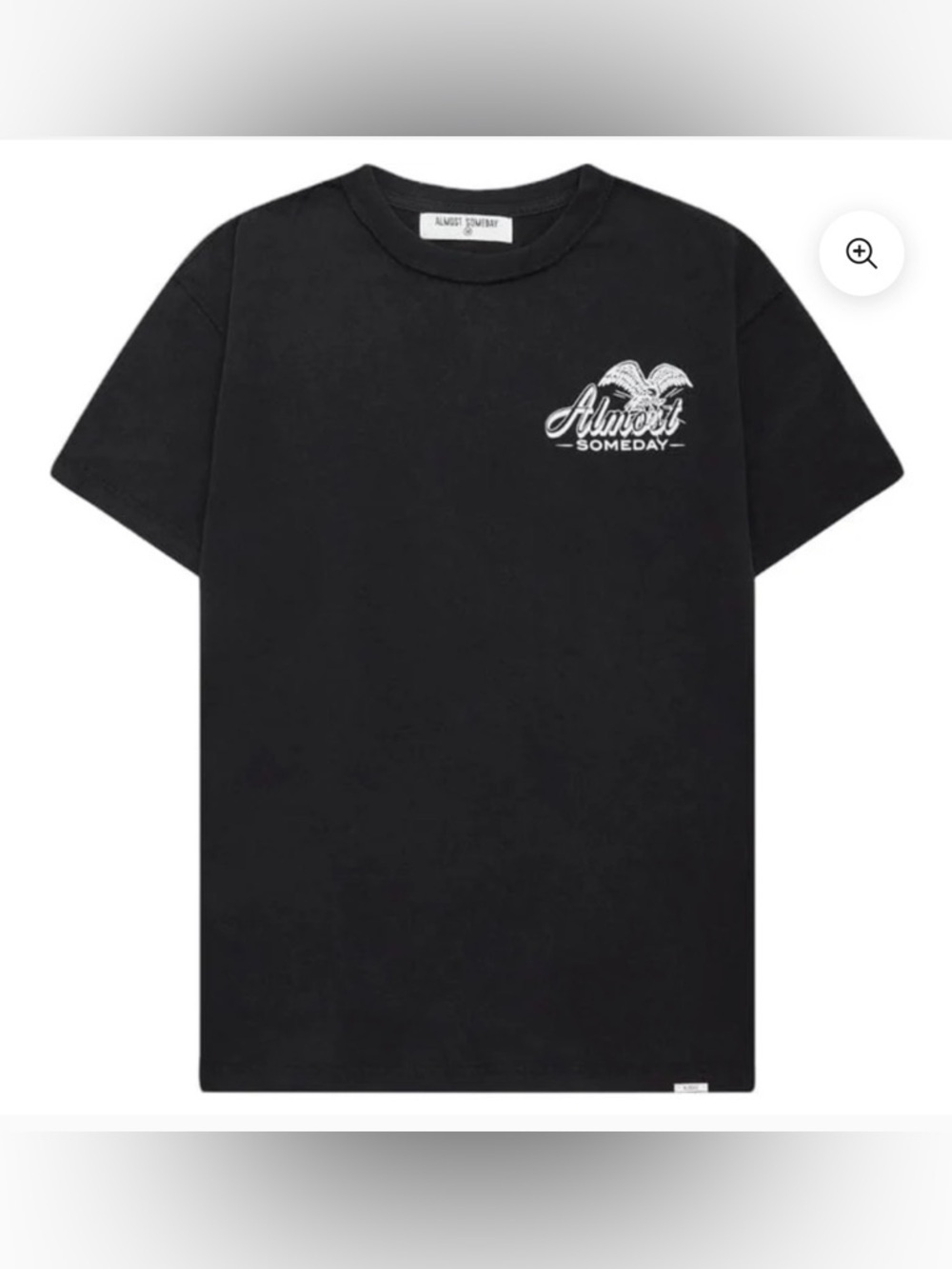 Almost Someday Men's Black Graphic Short-Sleeve Tee